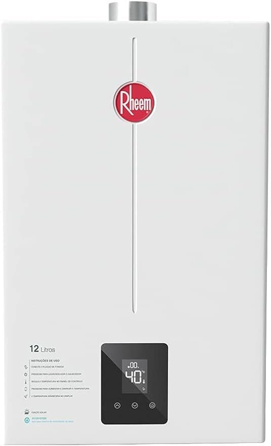 Aquecedor Gás Digital 12 Litros Bivolt Rheem GN